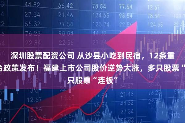 深圳股票配资公司 从沙县小吃到民宿，12条重磅惠台政策发布！福建上市公司股价逆势大涨，多只股票“连板”