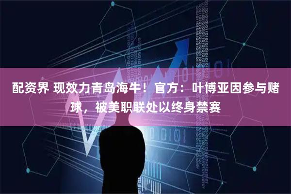 配资界 现效力青岛海牛！官方：叶博亚因参与赌球，被美职联处以终身禁赛